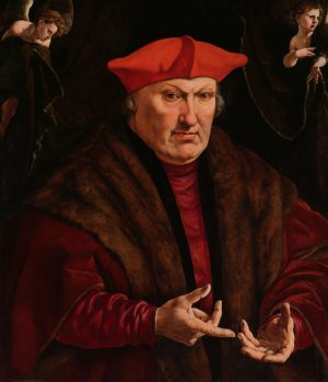 Portrait of Erard de la Marck by Jan Cornelisz Vermeyen Oil Painting