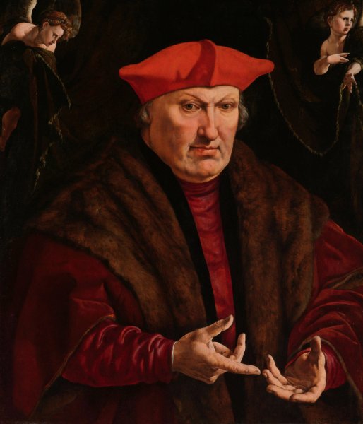Main Product Photo of Portrait of Erard de la Marck  Painting by Jan Cornelisz Vermeyen