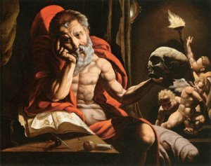 St Jerome Meditating