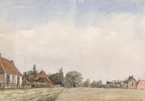 Gezicht op Schiermonnikoog by Jan Daniel Cornelis Carel Willem Baron De Constant Rebecque Oil Painting