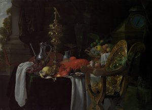 Still Life; A Banqueting Scene by Jan Davidsz De Heem Oil Painting