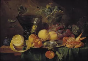 Still Life With A Roemer by Jan Davidsz De Heem Oil Painting