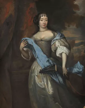 Johanna le Gillon, Wife of Hieronymus van Beverningk by Jan De Baen Oil Painting