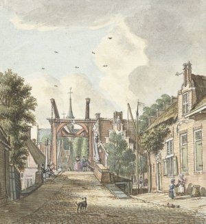Gezicht te Alphen aan de Rijn Oil painting by Jan De Beijer