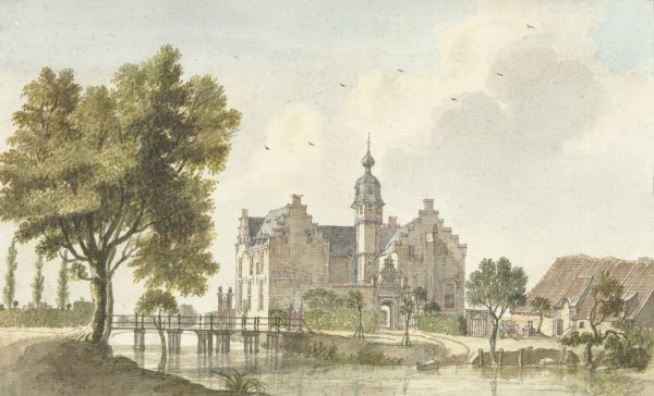 Het Huis den Ham, aan de Niers in Duitsland  by Jan De Beijer - Hand-Painted Oil Painting Reproduction