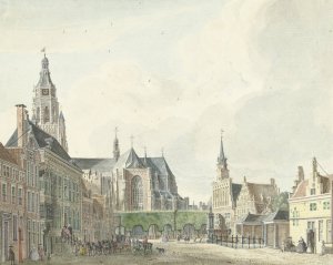 Markt te Arnhem by Jan De Beijer Oil Painting