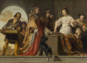 Achilles among the Daughters of Lycomedes by Jan De Bray Oil Painting