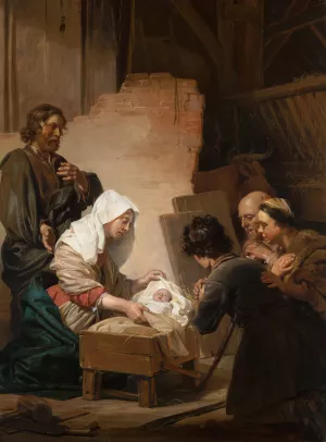 The Adoration of the Shepherds by Jan De Bray Oil Painting