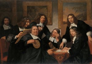 The Governors of the Guild of St Luke, Haarlem, 1675 by Jan De Bray Oil Painting
