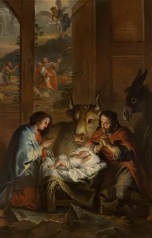 The Nativity Oil painting by Jan Erasmus Quellinus
