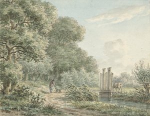 Wandelaar op de Amstelveense Weg by Jan Evert Grave Oil Painting