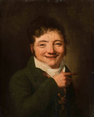 Portrait of Alojzy zolkowski by Jan Feliks Piwarski Oil Painting