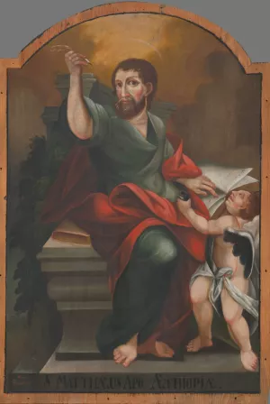 Saint Matthew Oil painting by Jan Fignowski