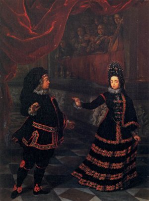 Electress Palatine Dancing with Her Husband by Jan Frans Van Douven Oil Painting
