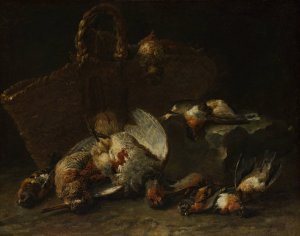 A Basket and Birds by Jan Fyt Oil Painting