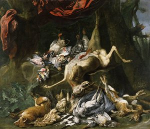 Still Life of Abundant Game by Jan Fyt Oil Painting