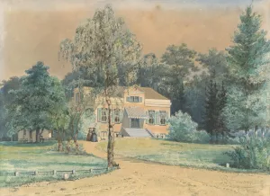 Buitenplaats 't Kleine Loo by Jan Gerard Smits Oil Painting