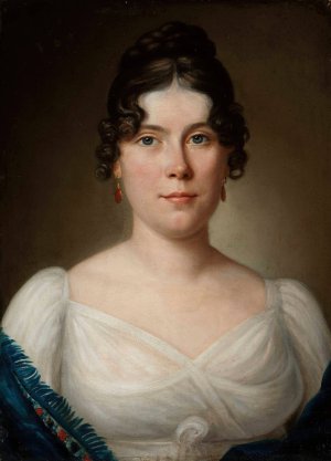 Portrait of Adelajda Lesznowska 1.v. Le Brun by Jan Gladysz Oil Painting