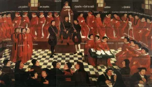 The High Council by Jan Gossaert (Mabuse) Oil Painting