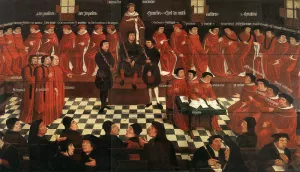 The High Council Oil painting by Jan Gossaert (Mabuse)