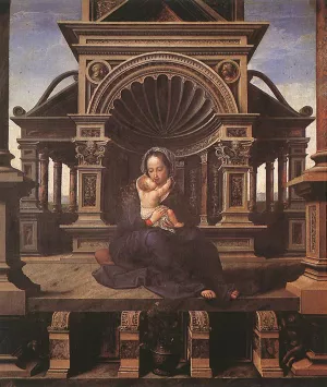 Virgin of Louvain by Jan Gossaert (Mabuse) - Oil Painting Reproduction
