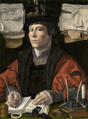 Portrait of a Merchant by Jan Gossaert Oil Painting