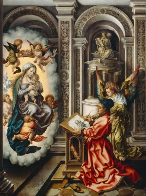 St. Luke Painting the Madonna by Jan Gossaert Oil Painting