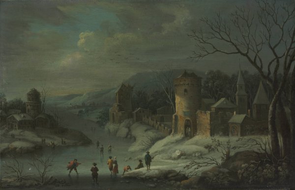 Main Product Photo of Winter Landscape  Painting by Jan Griffier