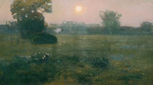 Mondaufgang by Jan Grzegorz Stanislawski Oil Painting