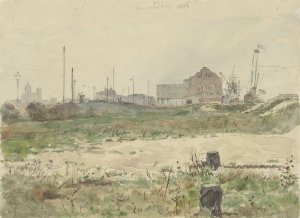 Handelskade, Amsterdam by Jan Hoynck Van Papendrecht Oil Painting