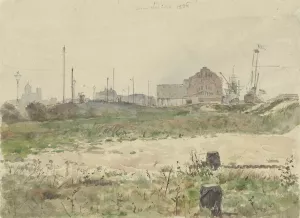 Handelskade, Amsterdam by Jan Hoynck Van Papendrecht Oil Painting