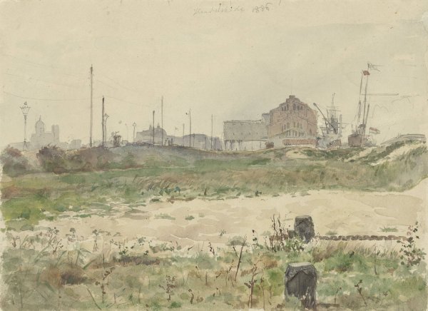 Handelskade, Amsterdam  by Jan Hoynck Van Papendrecht - Hand-Painted Oil Painting Reproduction