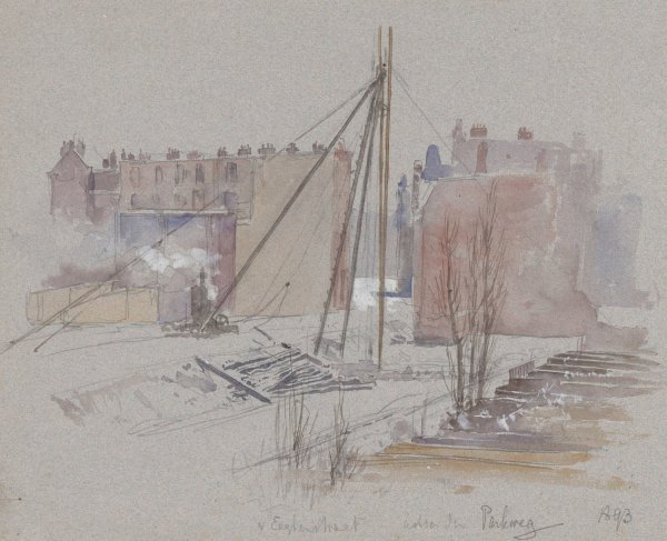 Heiwerkzaamheden aan de Van Eeghenstraat, achter de Parkweg  by Jan Hoynck Van Papendrecht - Hand-Painted Oil Painting Reproduction