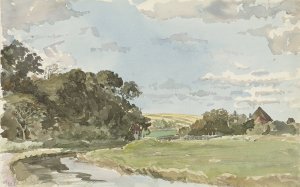 Landschap op Texel by Jan Hoynck Van Papendrecht Oil Painting
