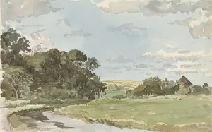 Landschap op Texel by Jan Hoynck Van Papendrecht Oil Painting