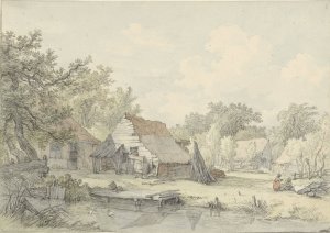 Op de Amstelveense Weg by Jan Hulswit Oil Painting