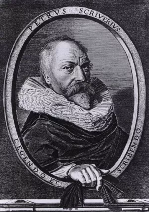 Petrus Scriverius by Jan II Van De Velde - Oil Painting Reproduction