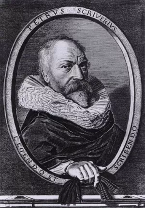 Petrus Scriverius Oil painting by Jan II Van De Velde