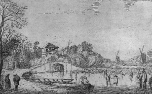 Skaters on a River painting by Jan II Van De Velde