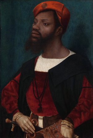 Portrait of an African Man by Jan Jansz Mostaert Oil Painting