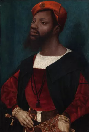 Portrait of an African Man by Jan Jansz Mostaert Oil Painting