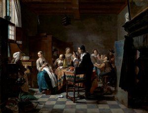 The New Song by Jan Josef Horemans The Younger Oil Painting