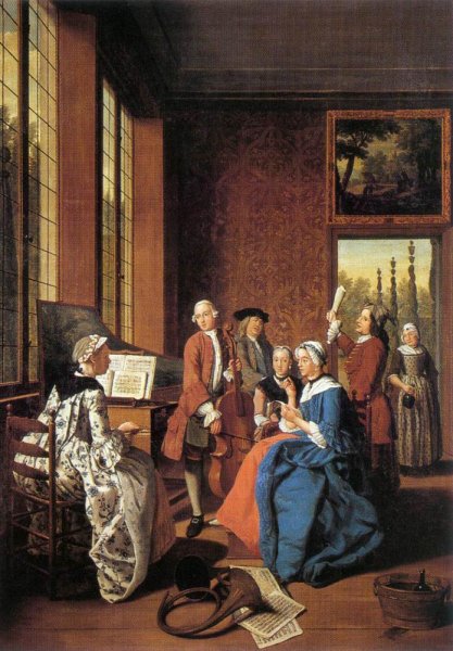 Main Product Photo of Concert in an Interior Painting by Jan Jozef Ii Horemans