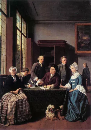 The Marriage Contract painting by Jan Jozef Ii Horemans
