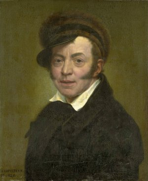 Self-Portrait by Jan Kamphuijsen Oil Painting