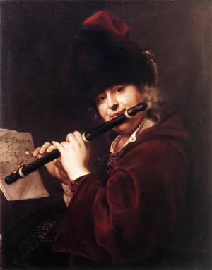 Portrait of the Court Musician Josef Lemberger by Jan Kupecky - Oil Painting Reproduction