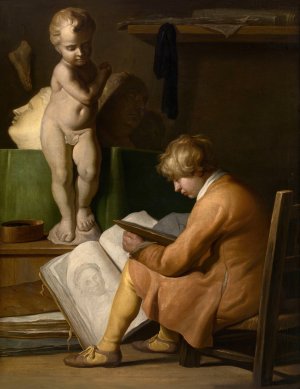 A Young Artist by Jan Lievens Oil Painting