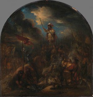 Brinio Raised on a Shield by Jan Lievens Oil Painting