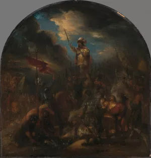 Brinio Raised on a Shield by Jan Lievens Oil Painting