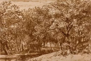 Deer Park by Jan Lievens Oil Painting